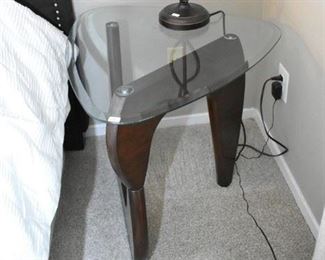 Accent table, lamp