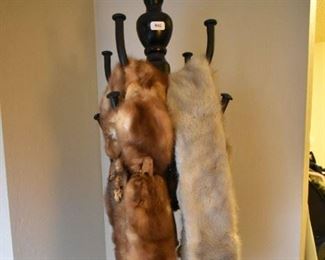 Coat Rack, Fox shawls