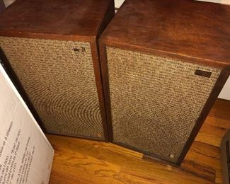 VINTAGE SIGNED SPEAKERS 1960'S