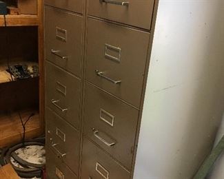 Vintage industrial filing cabinets