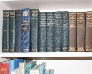 Lee's Lieutenants, Lincoln the War years four volume set, History of the World War collectible books