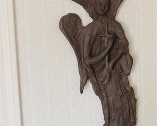 metal angel wall hanging