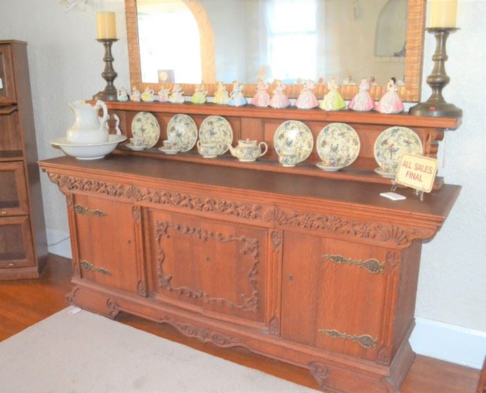 ANTIQUE CARVED BUFFET