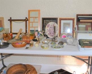 FRAMES, CANDLES, ALABASTER EGGS AND MORE