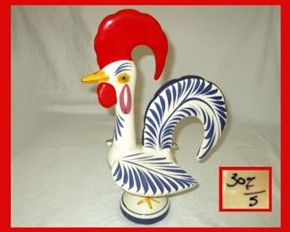Cool Numbered Ceramic Rooster 