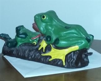 Cast Iron Frog Bank