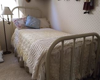 Iron bed frame, mattress included
