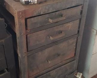 this tool cabinet is filled with tools