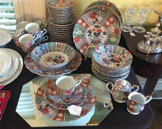 Vintage Imari Fan China
