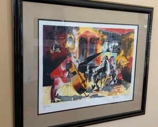 *Signed* Leo Meiersdorff  Blue Angle Club Lithograph 87/300	42in W x 35in H		 
