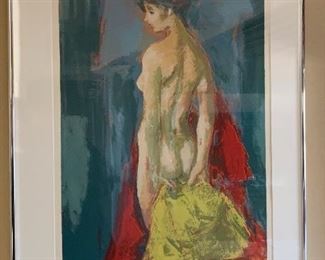 *Signed*  After the Bath Jan De Ruth 79/250 lithograph	 