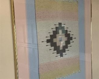 Framed Navajo Blanket	