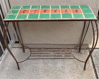 Kokopelli Tile & Iron Patio Table	30x38x18in	HxWxD
