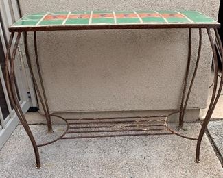 Kokopelli Tile & Iron Patio Table	30x38x18in	HxWxD
