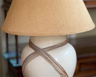 Ceramic & Leather Strand Lamp #1	 	

