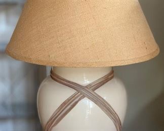 Ceramic & Leather Strand Lamp #2