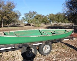 Coleman 15' fiberglass canoe