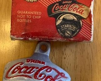 starr X coca cola bottle opener in box	 	
