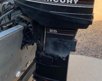 Bass Tracker Boat w/ Mercury 25	 	
