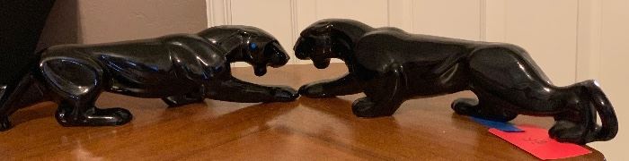 Vintage MCM Black Ceramic Panther/Jaguar TV	 	
Vintage MCM Black Ceramic Panther/Jaguar TV #2	