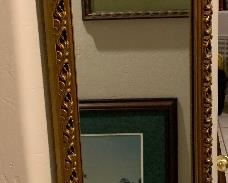 Gold Framed Long Mirror	 	
