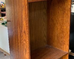 Vintage Oak Shelf Unit #3	77 x 30 x 16	HxWxD
