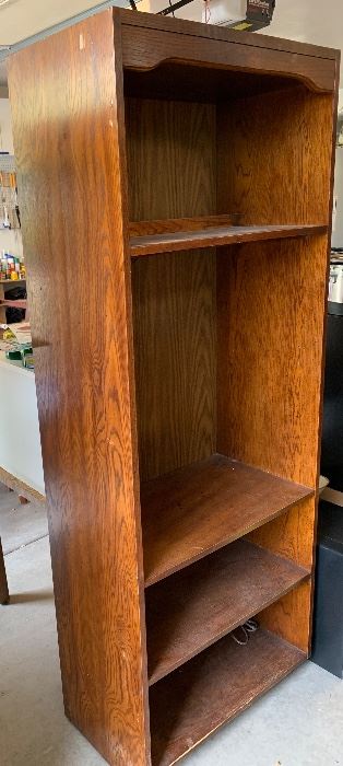 Vintage Oak Shelf Unit #3	77 x 30 x 16	HxWxD

