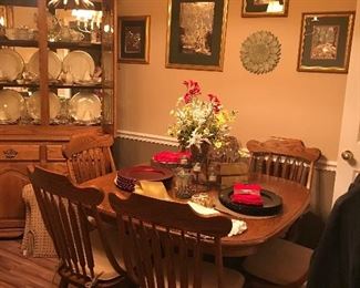 China cabinet and dining Table 