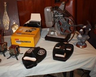 Vintage Brownie camera and Revere projector