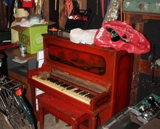 Vintage piano w/ bench