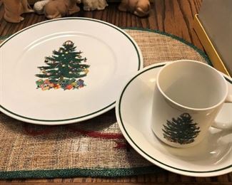 Christmas plates, Christmas placemats