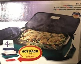Vintage warming food carrier in box