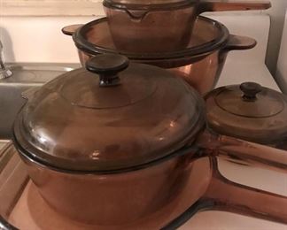 Anchor Hocking Amber cookware