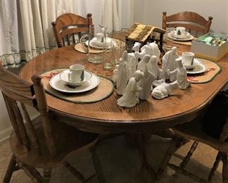 Kitchen table & four chairs, more