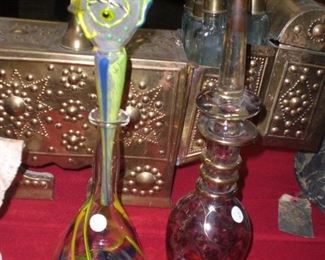 art glass decanters