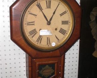 olive wood regulator clock