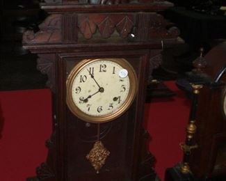 walnut kitchen clock
