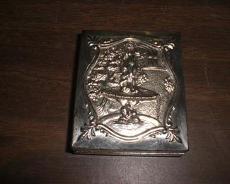 a very unusual daguerreotype silver plate fountain pattern 2 image case