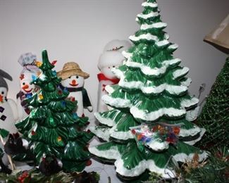 There is a good selection of ceramic Christmas trees and other Christmas Decor