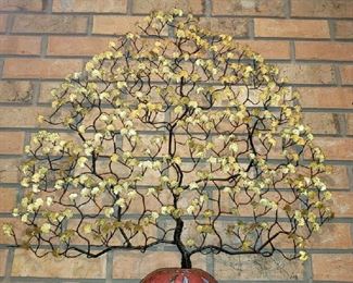 Gold Wall Hanging Tree