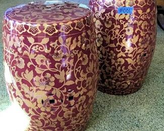 PVT001 Ceramic Barrel Tables or Plant Stands 