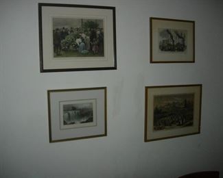 a selection of lithographs and prints 
