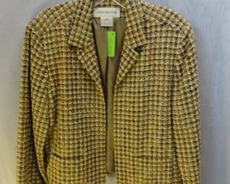 Jones New York, Rust/Beige Tweed Jacket