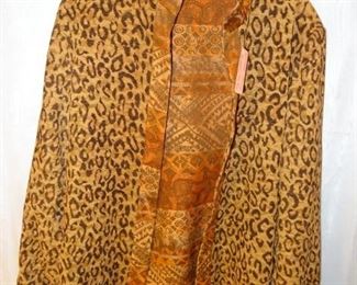 E S Reversible Jacket, Animal Print/Aztec