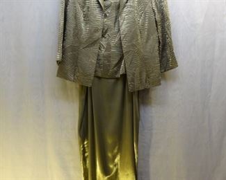 ALEX E.V.E.N.I.N.G.S Fawn Ripple Gown & Jacket