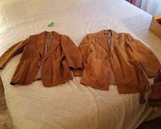 2 leather jackets - really soft