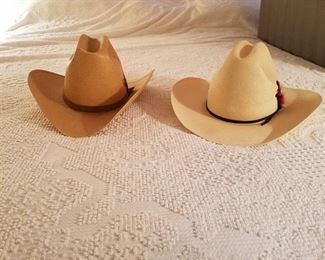 2 cowboy hats