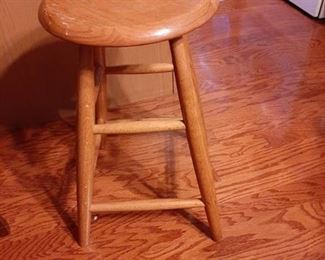 Oak bar stool