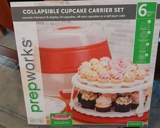 Collapsible Cupcake Carrier Set
