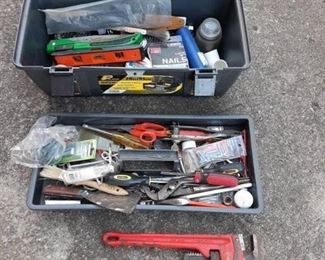 Plano plastic tool Box and contents